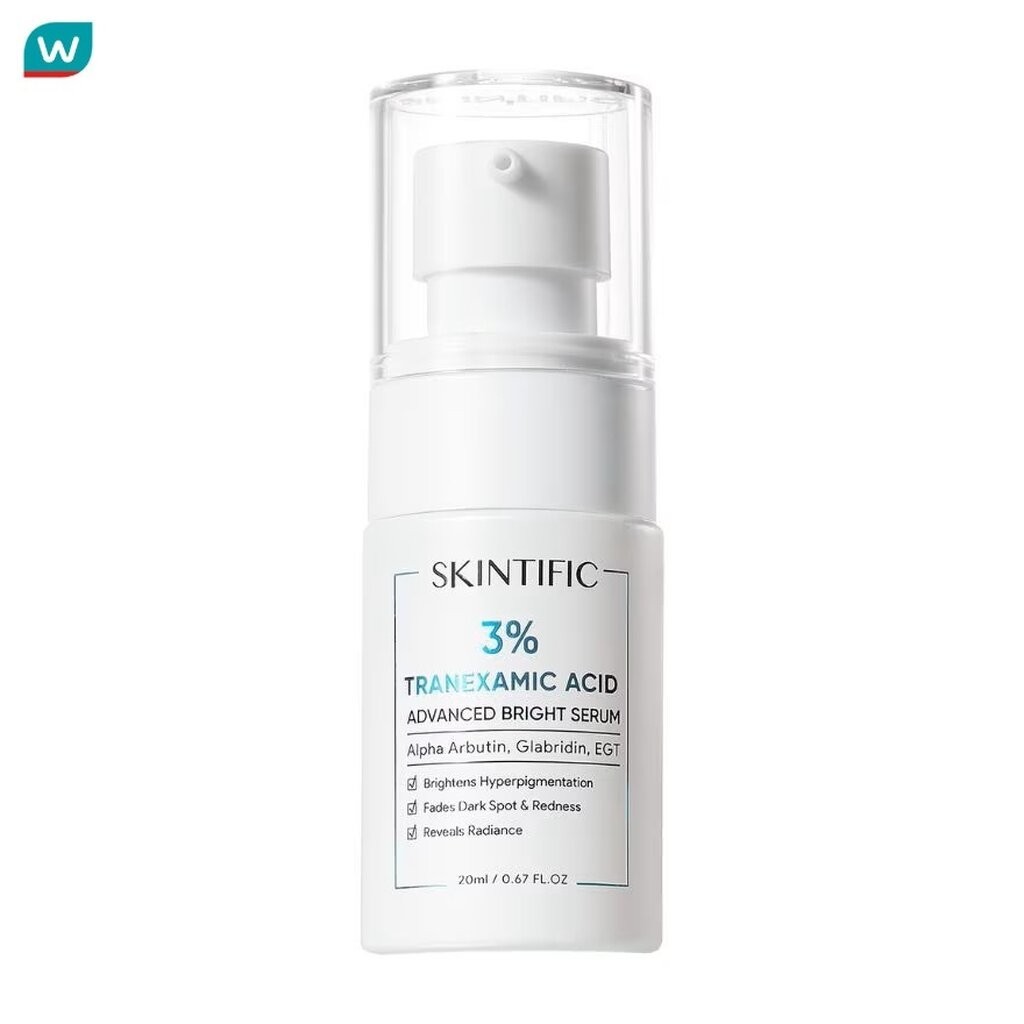 SKINTIFIC สกินทิฟิค 3 ทรานซามิก แอซิด แอดวานซ์ ไบร์ท เซรั่ม 20 มล