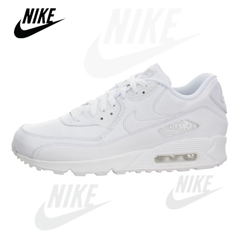 มาใหม่ แฟชั่น! Nike Air Max 90 white kasut 6oxq รองเท้าวิ่ง สําหรับทุกเพศ