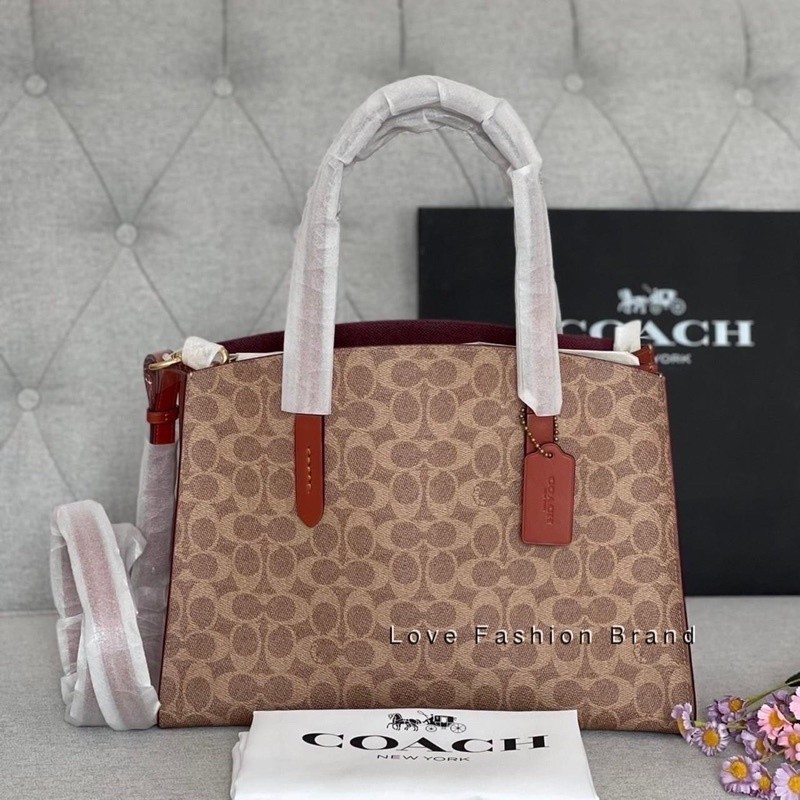 Charlie Carryall Tote 31210 กระเป๋าถือ Coac h กระเป๋าสะพายข้างผู้หญิง