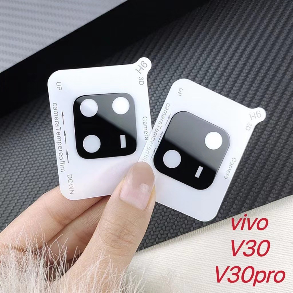 เคสครอบเลนส์กล้อง 3D สำหรับ Vivo V30 5G/ V30 Pro 2024 ฟิล์มกล้อง คลุมทั้งหมดกล้องมองหลังป้องกันแสง