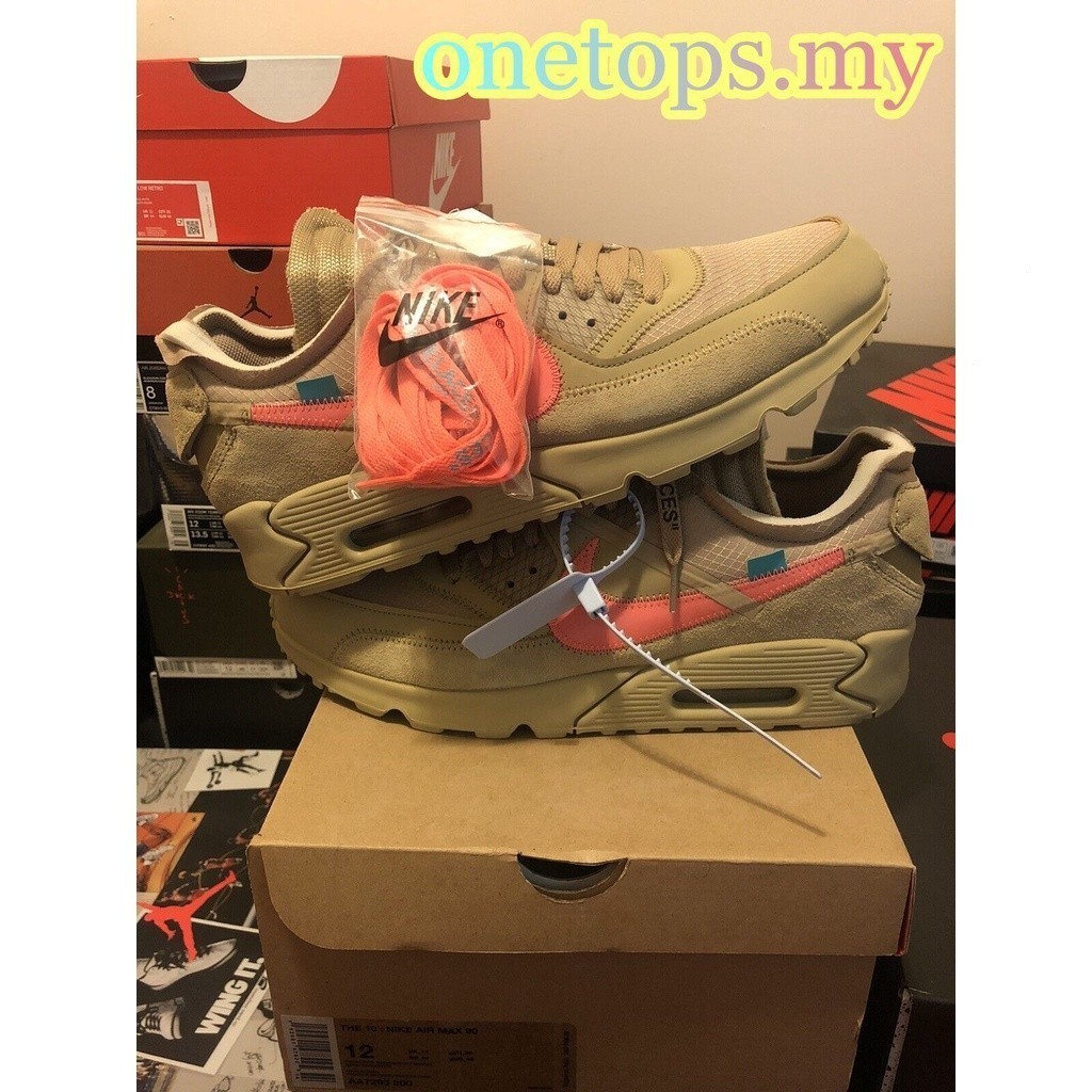 Nk air max 90 x off-white New Style Men Women Running Shoes 3 สี