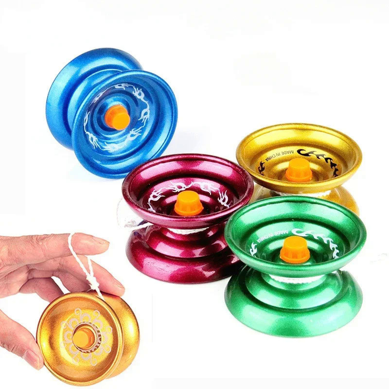 Professional Alumunum Alloy YoYo String Trick Yo-Yo Ball Classic Toys Y-axis Rotating Yoyo for Kids 