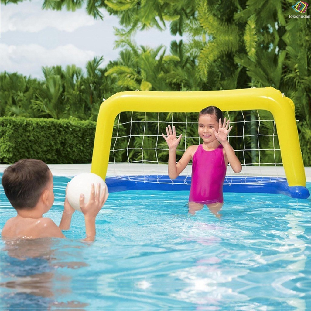 Inground Pool Volleyball Net/ Basketball Hoop/Hand Goal Set ของเล ่ นน ้ ําเป ่ าลมหนาและทนทาน