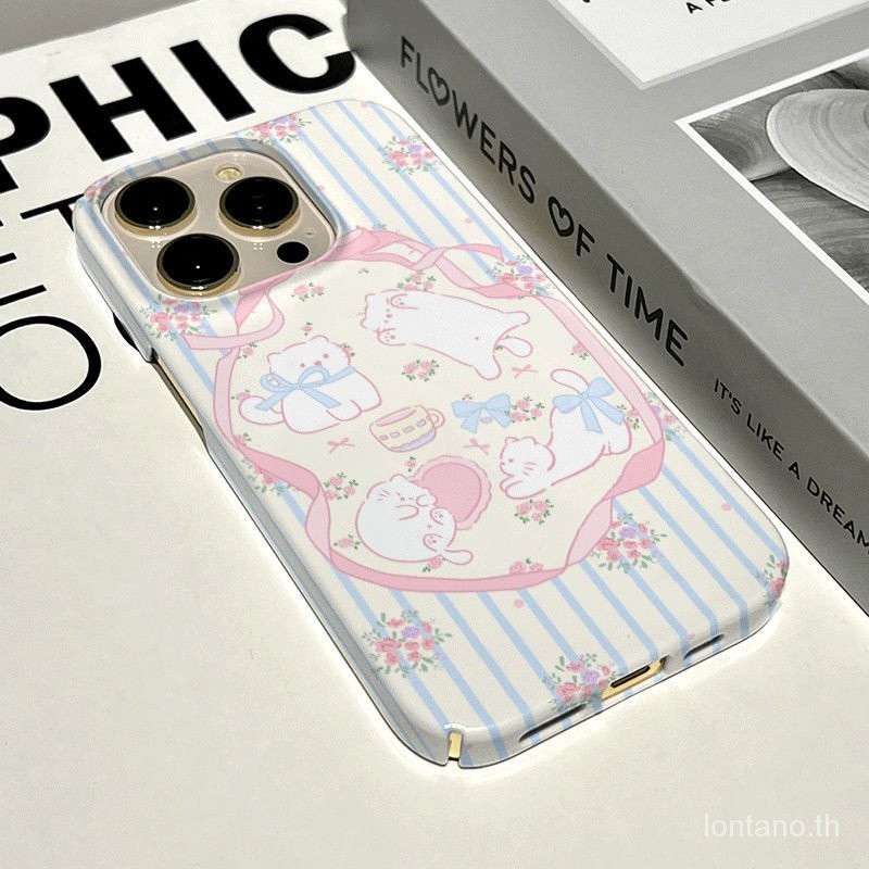 เคสโทรศัพท์โทรศัพท์ เคสป้องกันโทรศัพท์ สี่ลูกแมว Apple 13 เคสโทรศัพท์เข้ากันได้กับ iPhone15promax/14promax/13promax/12promax/11pro ฟิล์ม 15 หรูหรา 12 น่ารัก 11 รวมทุกอย่าง xr78