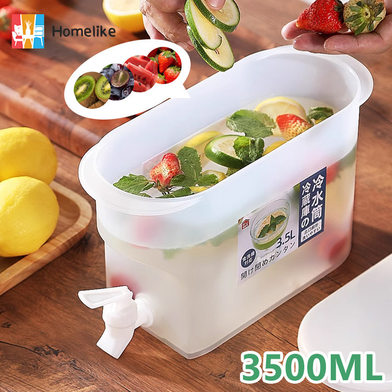 COD เครื่องทำน้ำเย็น 3.5L คูลเลอร์น้ำมีก๊อก ถังน้ำดื่มวั สดุพรีเมียม