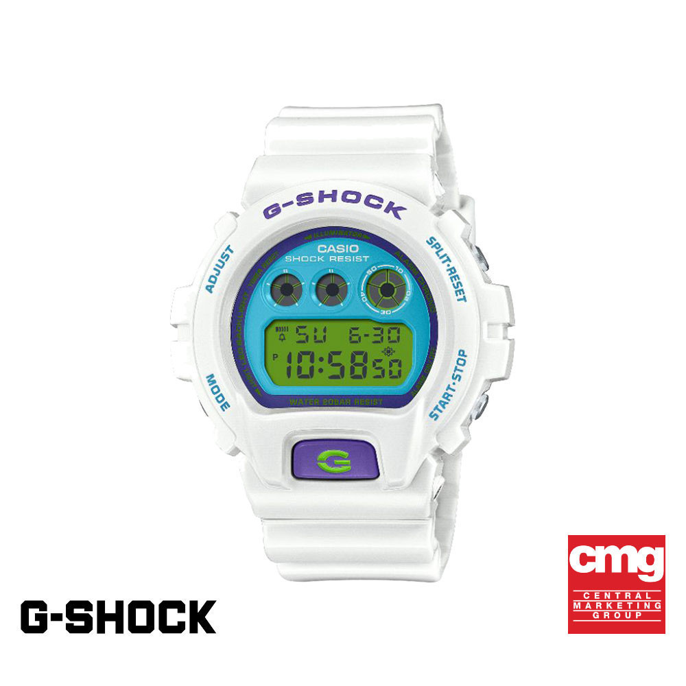 CASIO นาฬิกาข้อมือผู้ชาย G-SHOCK รุ่น DW-6900RCS-7DR วัสดุเรซิ่น สีขาว
