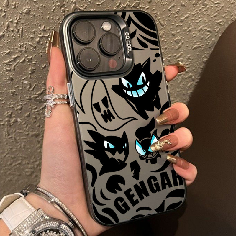 สําหรับRedmi 14C 15C 13 13C 12 4G Redmiหมายเหตุ14 13 11 12 Pro Plus 5G 10 Pro 12S Poco C65 M6 ProหรูหราสีสันเงินIMDเคสโทรศัพท์การ์ตูนGraffitiตลกGengar Hard Cover - รูปที่ 3