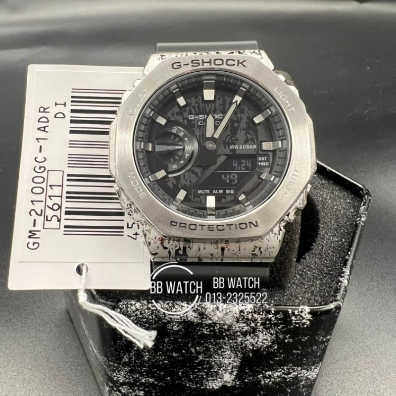 G//shock GM-2100GC-1ADR Silver Tattoo กีฬานาฬิกาสีใหม่ธุรกิจนาฬิกาเรซิ่นสายนาฬิกา f857