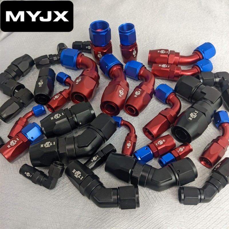 【MYJX】 AN4 AN6 AN8 AN10 AN12 อะแดปเตอร ์ ติดตั ้ งน ้ ํามัน 0° 45° 90° องศาน ้ ํามัน/Fuel/อุปกรณ ์ ท ่ อwivel ท ่ ออ ่ อนท ่ อ Swipvel End Fitting