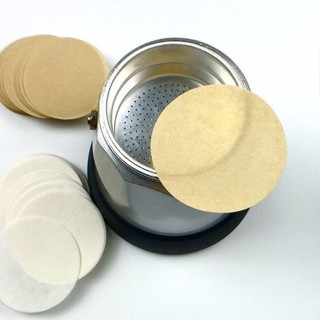 กระดาษกรองกาแฟ  100 แผ่น สำหรับหม้อต้มกาแฟ #P-0053