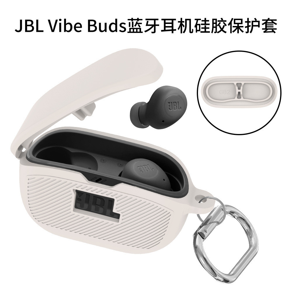 For JBL Wave Buds Case Silicone Soft Case Solid Color JBL Wave Buds Shockproof Shell Case Protective Cover