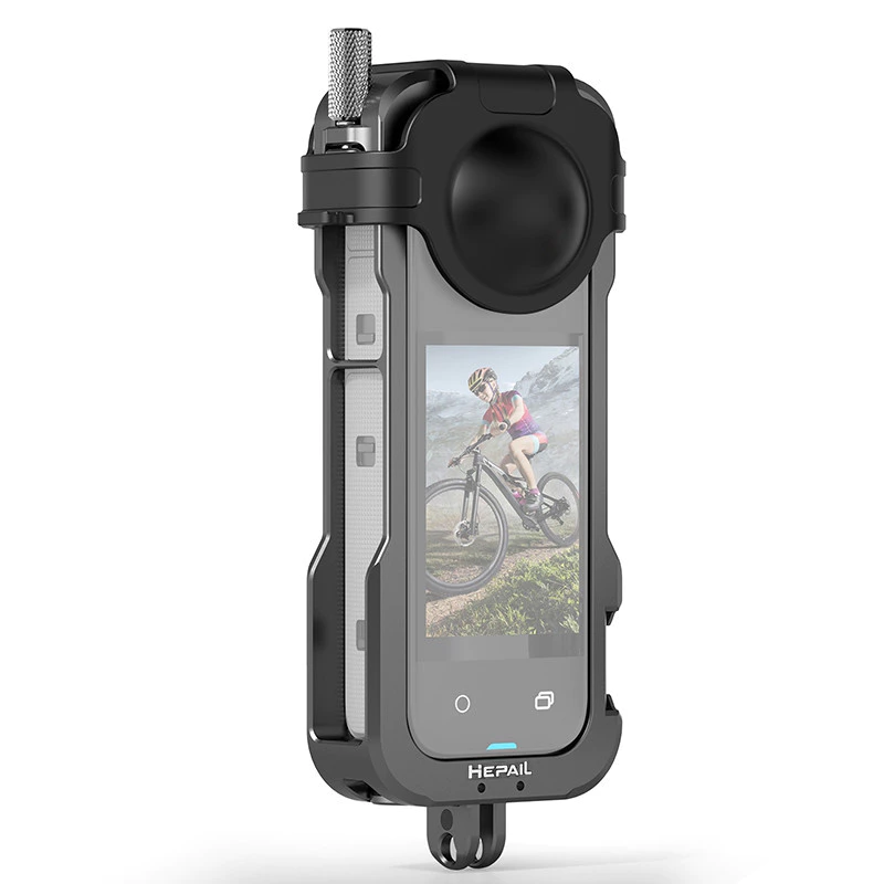 Hepail กรอบป้องกันโลหะสำหรับ Insta360 X4 เคสโครงพร้อมฝาครอบเลนส์ อุปกรณ์เสริม Insta360 X4 thumbnail 3