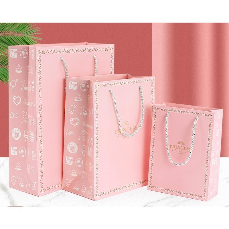 [CHEN ] ถุงของขวัญ ถุงกระดาษแบบพกพา Tote Bag ins Simple Tote Bag