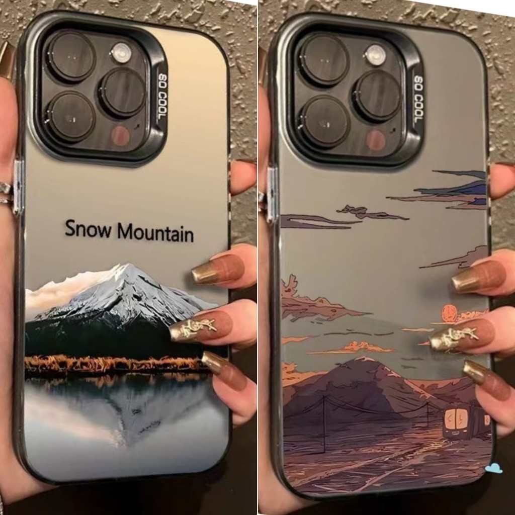 AMK Xiaomi POCO X7 C65 C40 M3 M6 X6 X5 Redmi Note 14 13 13T 12 11S 10 10S 9 11 Lite NE A1 A2 9A 6A 13C 12C 10C X3 Pro Plus ทิวทัศน์ 5G โทรศัพท์ เคส IMD