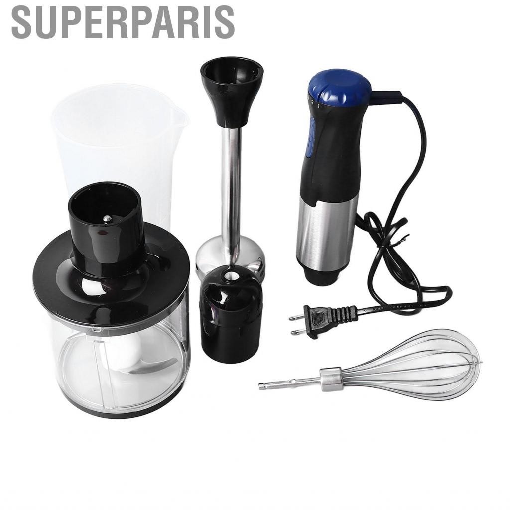 Superparis Electric Hand Mixer 1000W 5 Speed Safe Stainless Steel Easy Operation