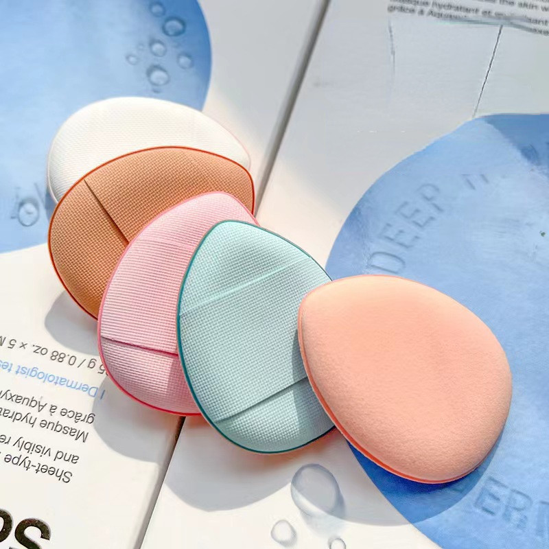 Loving Heart Thumb Powder Puff Beauty Sponge Air Cushion Puff เปียกและแห ้ งใช ้ Mini Finger Marshmallow