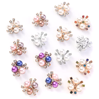 Rhinestones สีสันสดใส Flatback เลียนแบบมุก CCB ลูกปัดสําหรับทําเคสโทรศัพท ์ เสื ้ อผ ้ าผมคลิป DIY อุปกรณ ์ เสริม