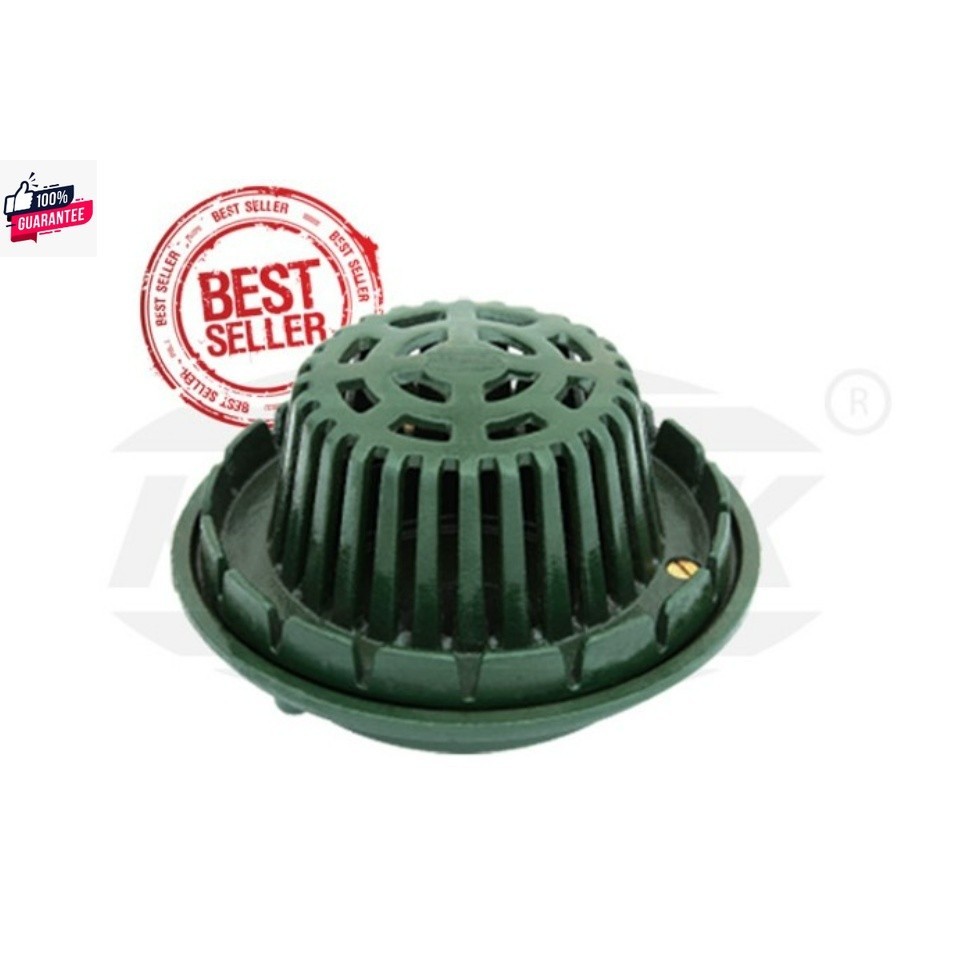 Knack Roof Drain 329-A รูฟเดรน สำหรัท่อ 2นิ้ว / 2.5นิ้ว / 3นิ้ว / 4นิ้ว ชุดระายน้ำหลังคา เหล็กหล่อ ต