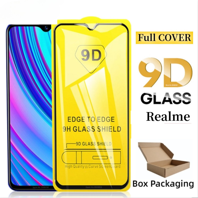 ฟิล์มกระจก Realme แบบเต็มจอ 9D ทุกรุ่น C11 C15 C17 C21Y C12 C55 C53 C51 C33 C35 C21 5/5i/6i/5s/C3 8 7Pro C25 GT C20 C25S
