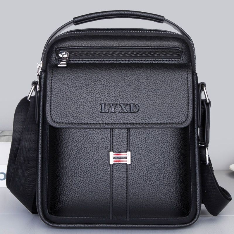Genuine Genuine Leather Texture Men's Shoulder Bag Handbag Messenger Bag Business Casual Bag Multifunctional Backpack Tr