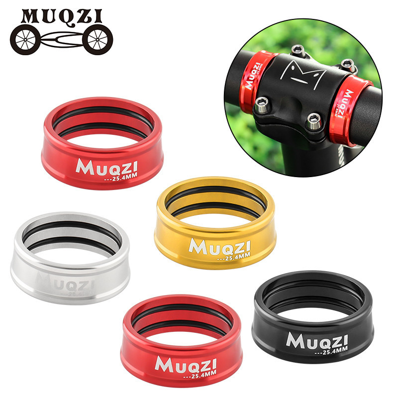 Muqzi Handlebar Fixing แหวนล็อค 25.4 มม.31.8 มม.Handlebar Stem อลูมิเนียมคงที่เครื่องซักผ้าสําหรับแผนที่ Mtb จักรยานพับ