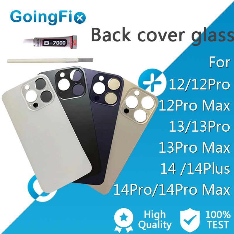 กระจกหลัง สําหรับ 12 Pro Max 13 Pro 14 Plus ยนฝาครอบกระจก