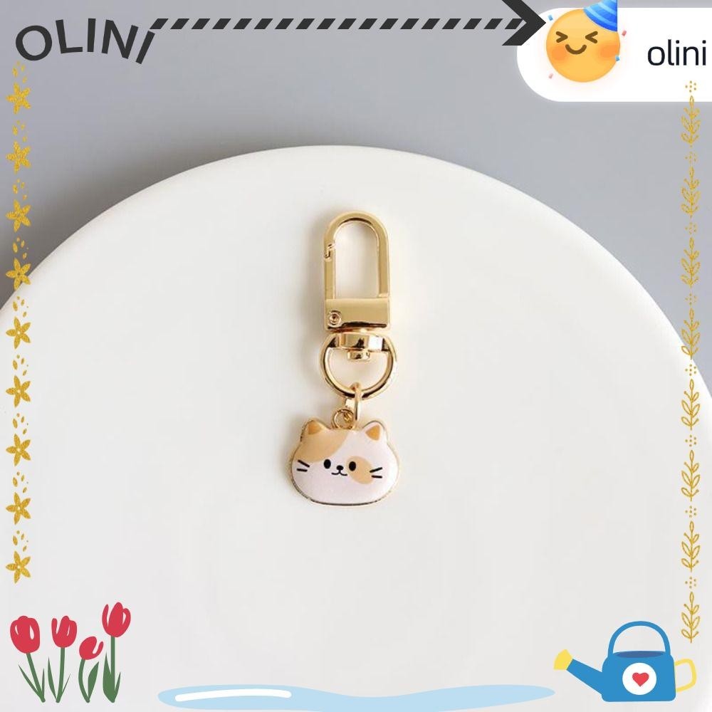 จี ้ กระเป ๋ า OLINI , ชุดหูฟังโลหะพวงกุญแจแมว , พวงกุญแจดิสก ์ U คู ่