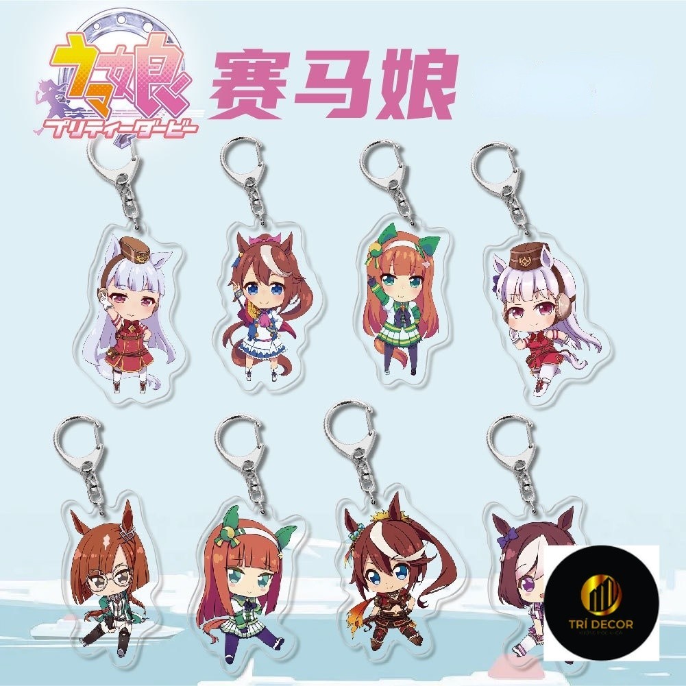 Pretty Derby Silence Suzuka Tokai Teio Game Character Key Chain