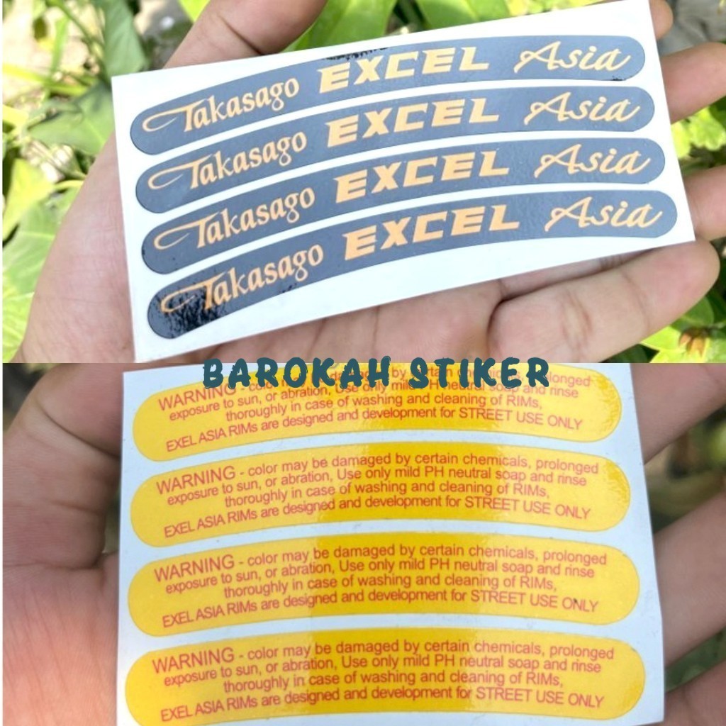TAKASAGO EXCEL ASIA BLACK YELLOW PRINT สติ๊กเกอร์เปลี่ยนสีคุณภาพดีที่สุด