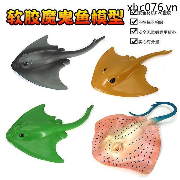 จําลองขนาดใหญ่ยางนุ่ม Ocean Hall สัตว์ Mullet Velcro ค้างคาว Mullet ของเล่น Underwater World ของขวัญ