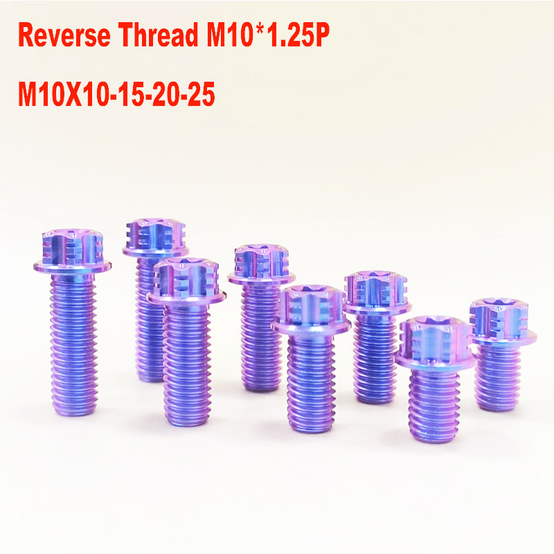 Tc4/gr5 M10 10 15 20 25 ด ้ ายย ้ อนกลับโลหะผสมไทเทเนียมหัวหน ้ าแปลนสกรูกระจก M10 สกรู