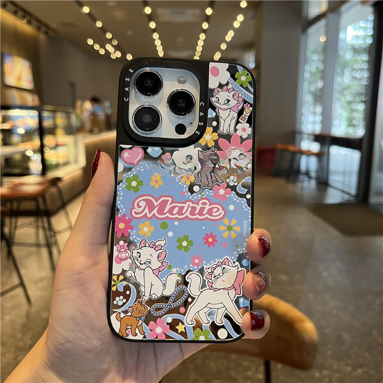 เคสไอโฟน16 15 14 13 12 11 Pro Max Case Mary cat กันกระแทก กระจกเงา Compatible เคส iphone 11,12,13,14,15 Pro Max,X/XS, XR,7 +,8Plus