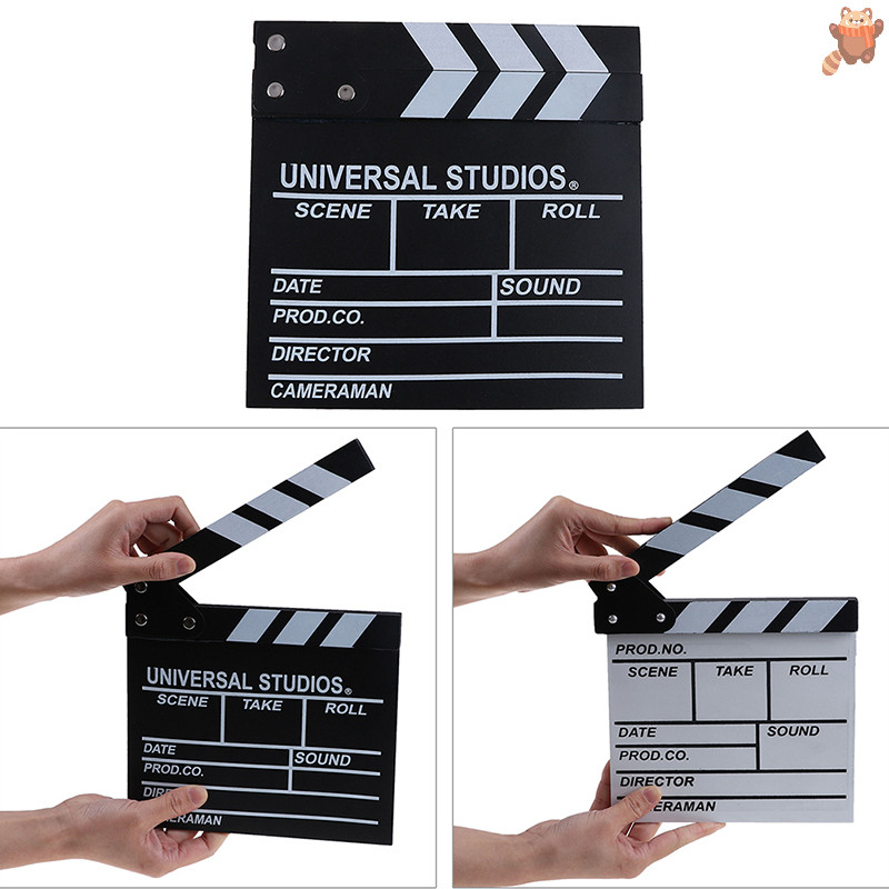 [AP ] Director video clapboard อะคริลิคแห ้ งลบฟิล ์ มทีวีภาพยนตร ์ clapper board slate TH