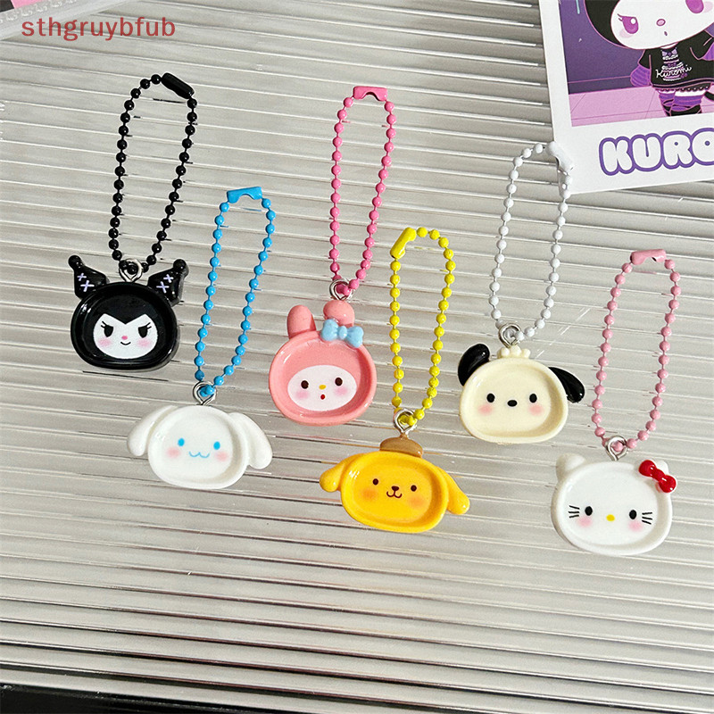 Sthb Kawaii Kuromi Hello Kitty My Melody Pochacco พวงกุญแจการ์ตูนอะนิเมะพวงกุญแจสําหรับสาวกระเป๋าจี้กระเป๋าเป้สะพายหลังตกแต่ง TH