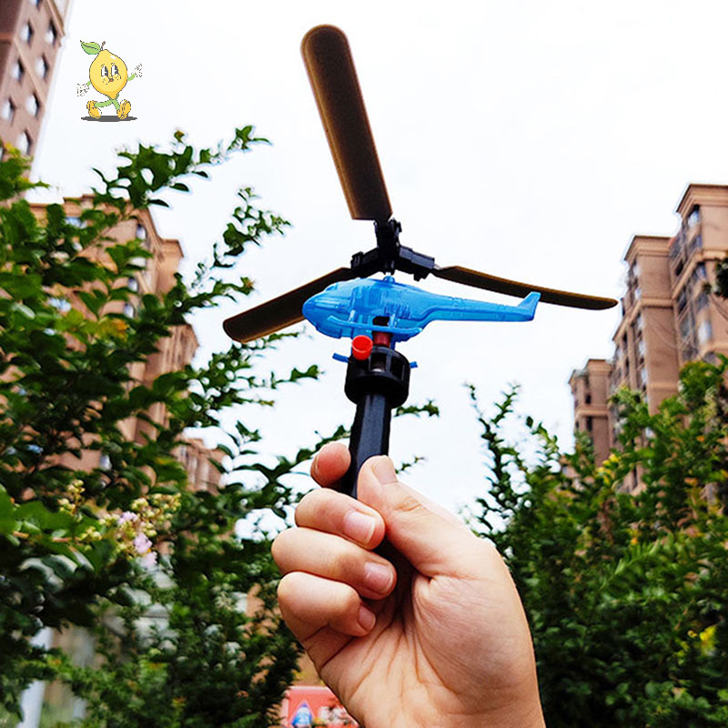 [mozh] Pull Line Helicopter Fly Drawstring เครื่องบินขนาดเล็ก เกมกลางแจ้ง การศึกษา [TH]