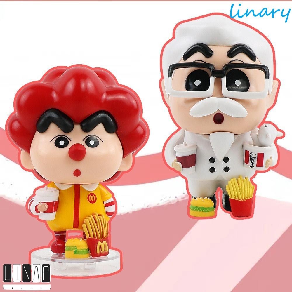 Culinaryhv Shin-Chan Action Figure,รุ่นQอะนิเมะเครยอนชินจัง,ของสะสมของขวัญการ์ตูนMcdonaldS PVC Shin-Chan PVCรุ่นPVCของขวัญวันเกิด