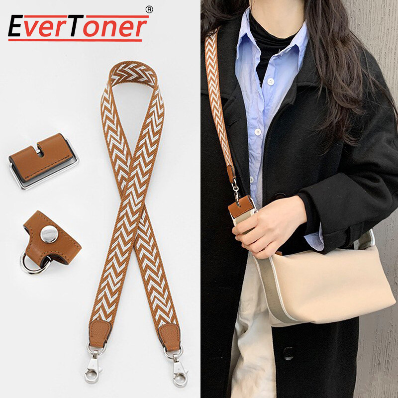 Evertoner DIY สายสะพายผ้าใบกว้างสําหรับ H กล่องอาหารกลางวันกระเป๋า Charm Crossbody ไหล่เดียวกระเป๋าสตรีอุปกรณ์เสริม