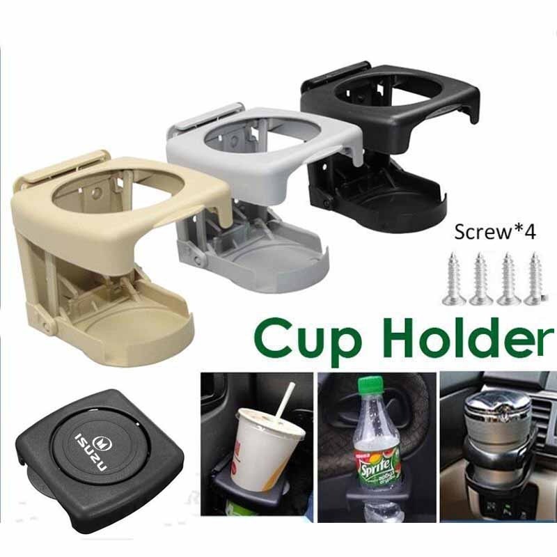 Isuzu universal Car Cup Holder มัลติฟังก์ชั่นพับขวดน้ําเครื่องดื่มเครื่องดื่มสามารถผู้ถือขาตั้งรถยนต