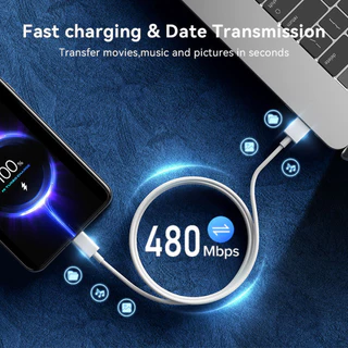 สายชาร์จ Type C ความเร็วสูง 1 ม. 6A 120W สําหรับแล็ปท็อป โทรศัพท์