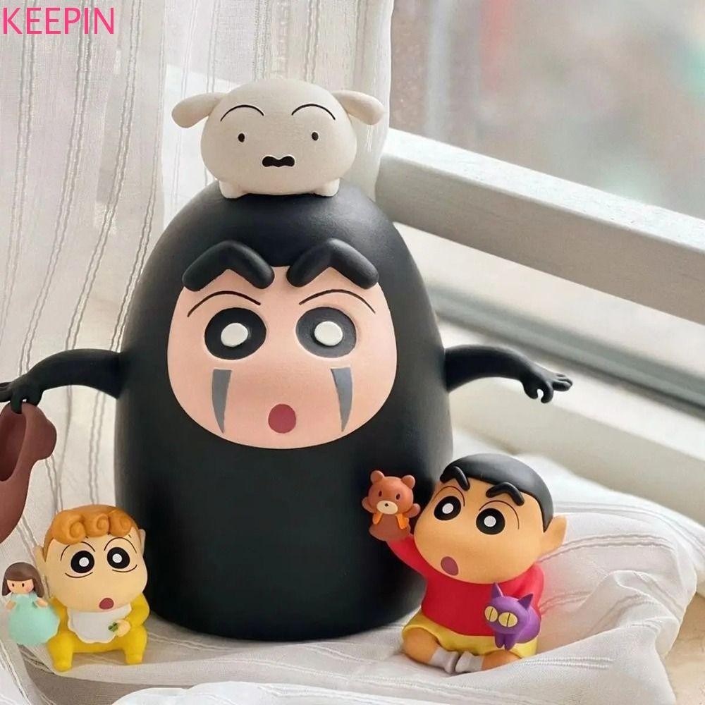 Keepin Crayon Shin-chan รูป, COS Faceless ตุ๊กตา Shinnosuke Action Figurine, ของขวัญเด็กการ์ตูนอะนิเมะ PVC ของเล่นเดสก์ท็อปตกแต่ง