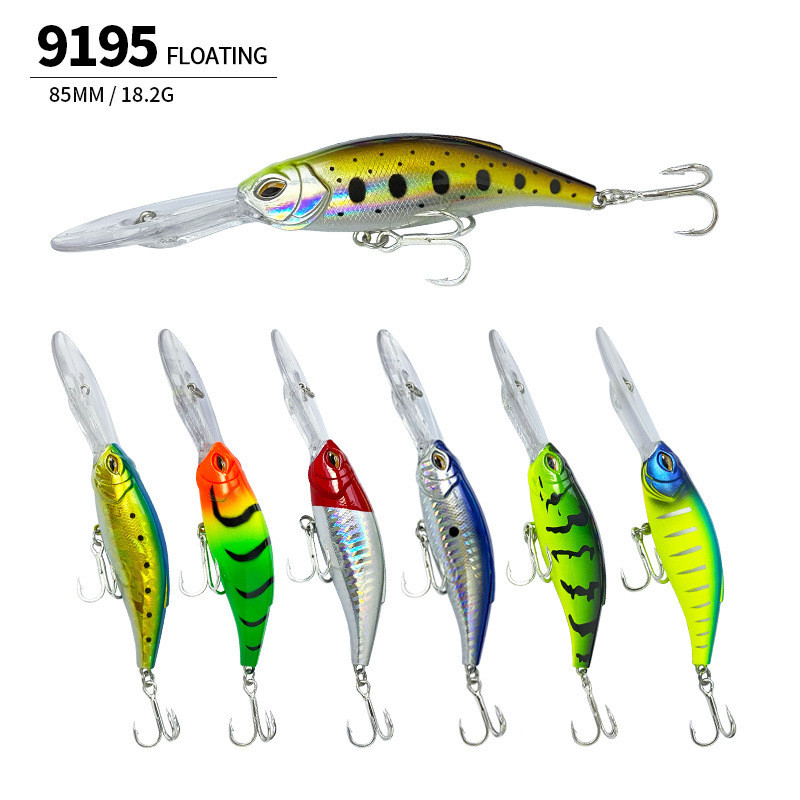Lure Minnow ปลาลอย Minnow Lure 85mm/18.2g เหยื่อจําลองเหยื่อไบโอนิคอุปกรณ์ตกปลา
