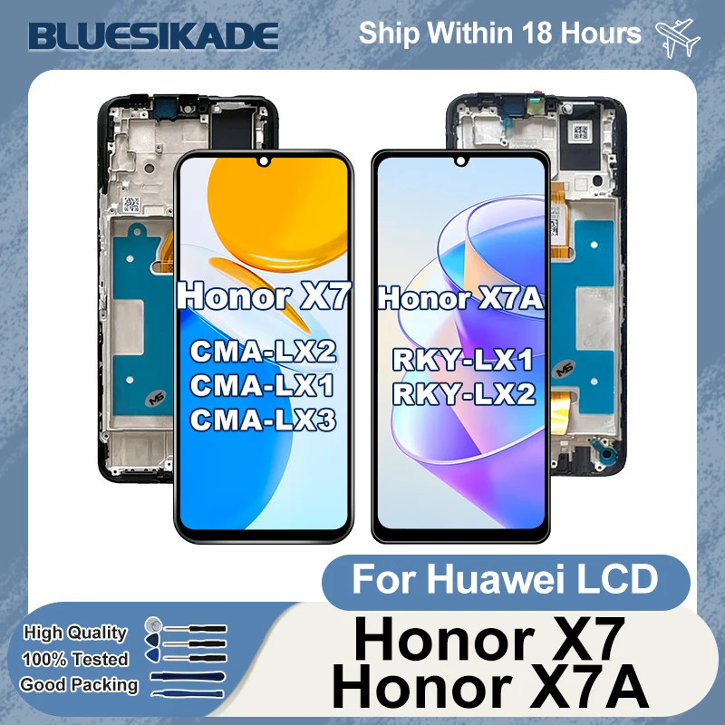คุณภาพสูง CMA-LX2 LCD สําหรับ Huawei Honor X7 CMA-LX1 CMA-LX3 สําหรับ Honor X7a หน้าจอสัมผัส RKY-LX1