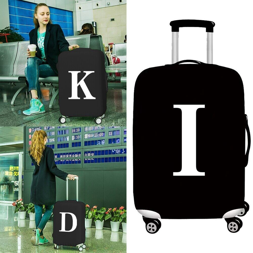 Luggage Cover พร้อมส่ง สำหรับขนาด 18/22/24/26/32 นิ้ว กันฝุ่น กันรอย ผ้าคลุมกระเป๋าเดินทางผ้ายืด White ซีรีส์