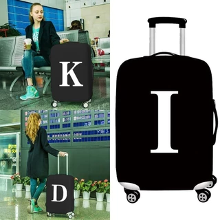 Luggage Cover พร้อมส่ง สำหรับขนาด 18/22/24/26/32 นิ้ว กันฝุ่น กันรอย ผ้าคลุมกระเป๋าเดินทางผ้ายืด White ซีรีส์