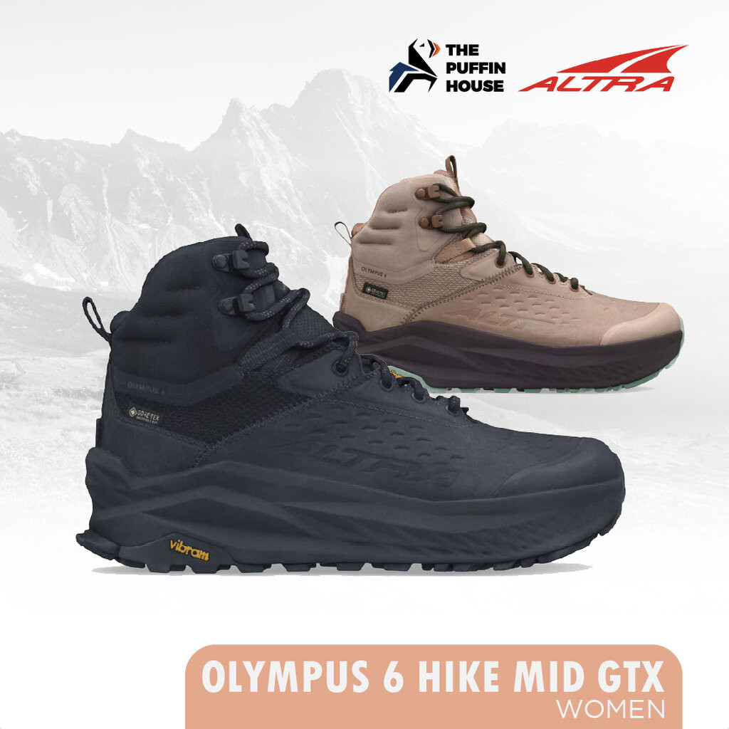 ALTRA รองเท้าเดินป่าข้อสูง กันน้ำ สำหรับผู้หญิง OLYMPUS 6 HIKE MID GTX WOMEN