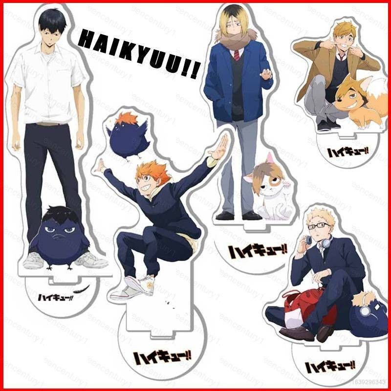 Haikyuu Action Figure อะนิเมะของเล่นอะคริลิค Shoyo Hinata Kageyama Kenma เดสก์ท็อปเครื่องประดับตกแต่