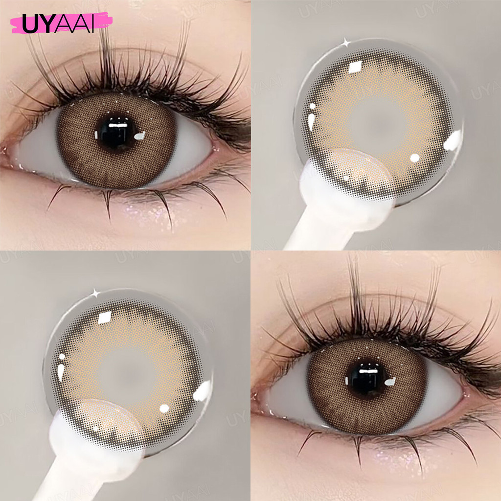 UYAAI 1 คู่คอนแทคเลนส์สี Fresh Morning รายเดือน ชุดคอนแทคเลนส์ รายเดือน ปริมาณน้ำ 42% Contact Lens 14.0mm