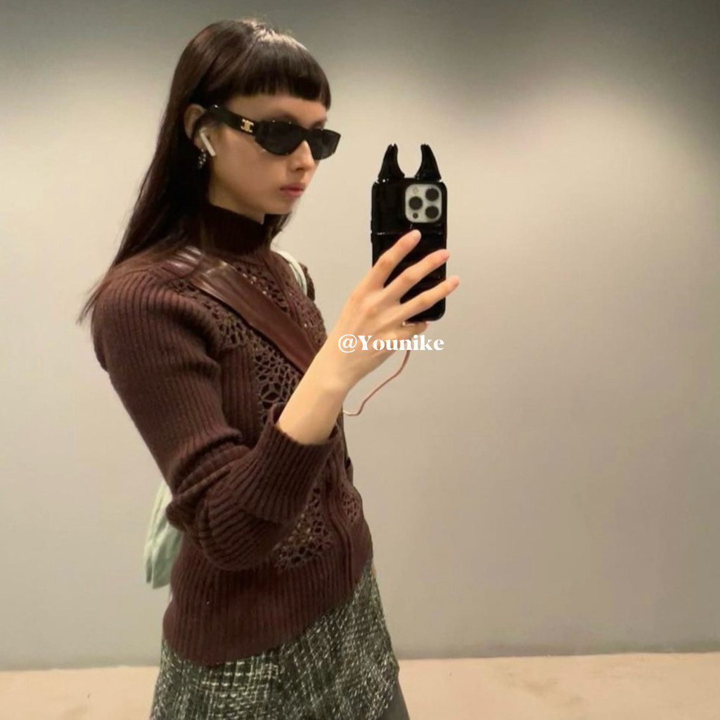 Instagram Premium สีดําและสีขาวลงเสื้อมุมปีศาจ Apple 15 Pro เคสโทรศัพท์เหมาะสําหรับ iPhone 14 Promax ความคิดสร้างสรรค์ขนาดเล็กและไม่ซ้ําใคร 14 ผู้หญิง 13 คน – โปรปัง