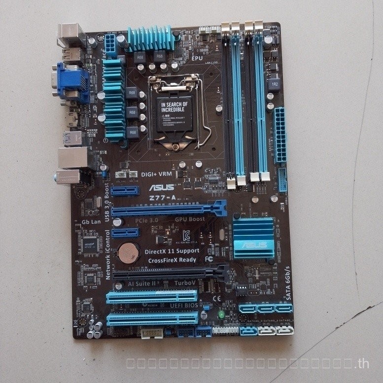 ทดสอบและจัดส่งแล้ว ซื้ออย่างมั่นใจ] เมนบอร์ด ASUS Z77-A ขนาดใหญ่ รองรับซ็อกเก็ต Intel 1155 i3 i5 2nd