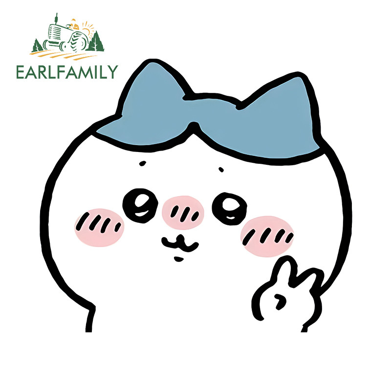EARLFAMILY Chikawa สติกเกอร์รถ Occlusion Scratch Caravan Windows กระเป๋าเดินทาง JDM Decals กันน้ํา A
